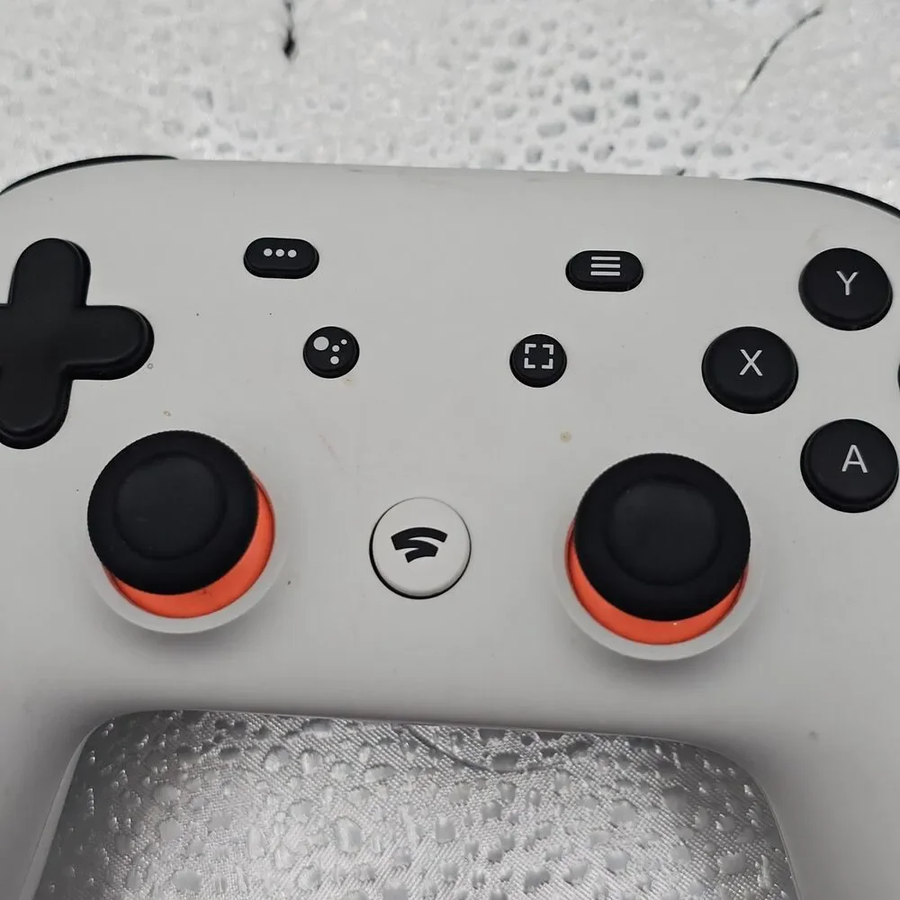 Google Stadia H2B White Bluetooth Premier Edition Controller w/ Type C Cable